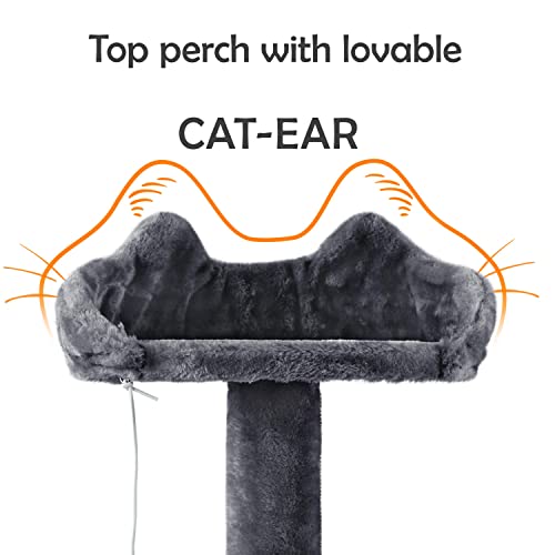 Yaheetech 54in Cat Tree Tower Condo Furniture with Scratch Post Y196