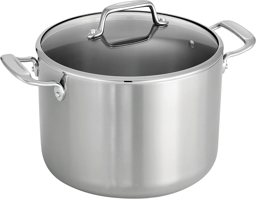 Tramontina Covered Stock Pot Tri-Ply Clad 8 Qt, 80116/038DS