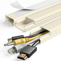 WarmHaven TV Cord Hider, 47In Large Cable Hider, Wire Covers for 4 Cords, Wire Hiders for TV on Wall, Cable Raceway Concealer, 3×L15.7in W1.18in H0.6in, Beige