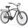 sixthreezero Around The Block Men Beach Cruiser Bike, 1/3/7/21 Speed Bicycles, 26"/24" Wheels, Multiple Colors
