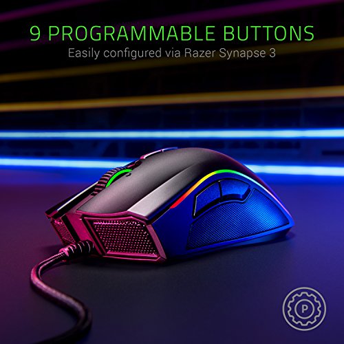 Razer Mamba Elite Wired Gaming Mouse 16000 DPI Chroma RGB Z45950