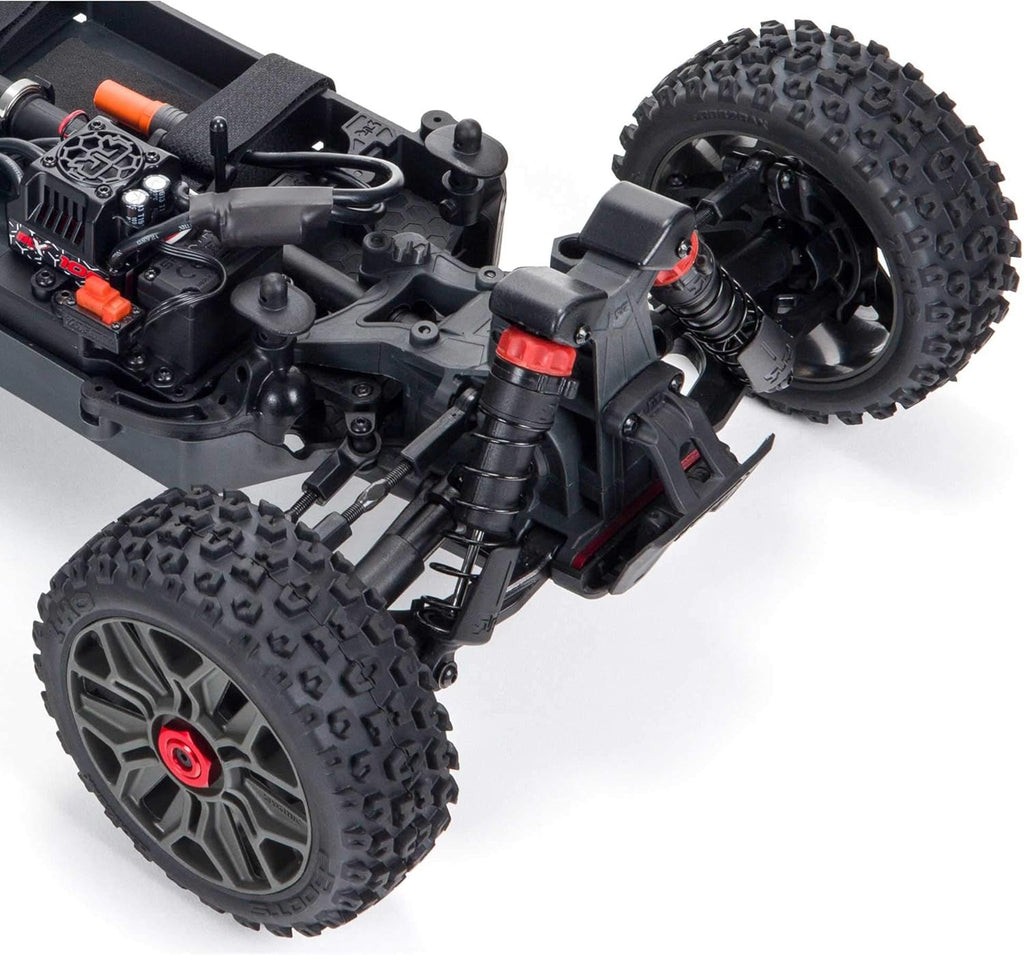ARRMA 1/8 Typhon 4X4 V3 3S BLX Brushless Buggy RC Truck RTR, Red E199679