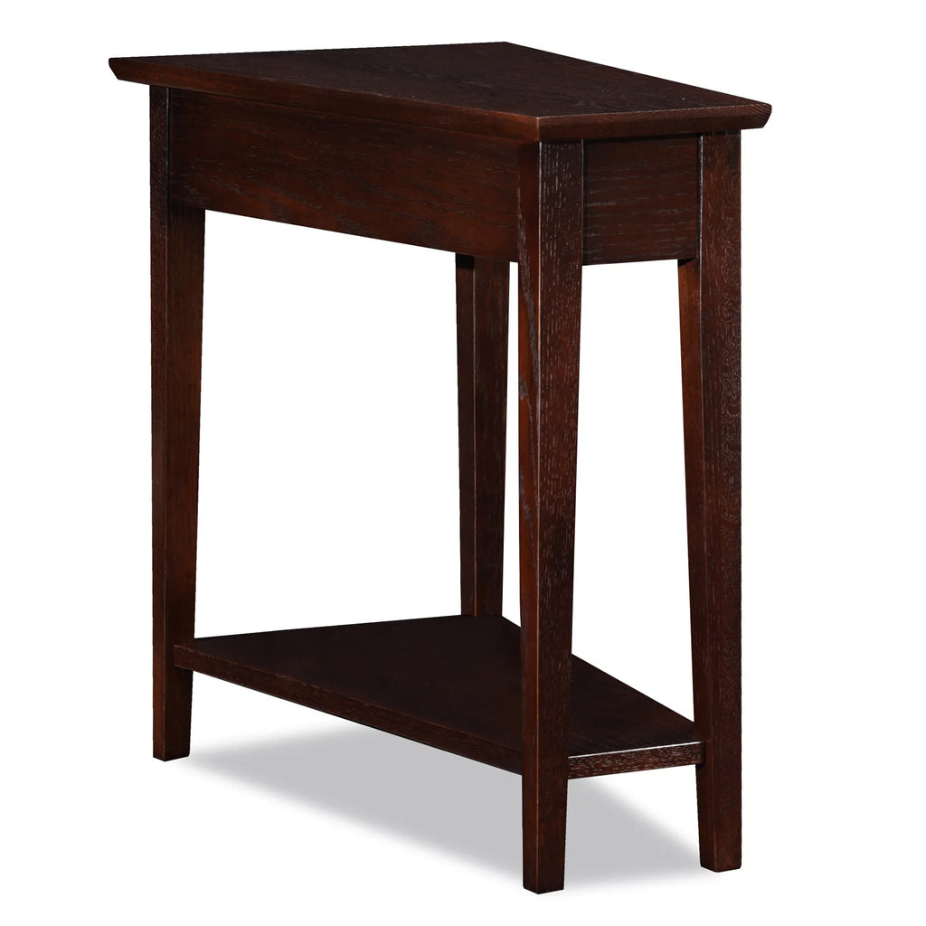 Compact Recliner Wedge Table in Chocolate Oak