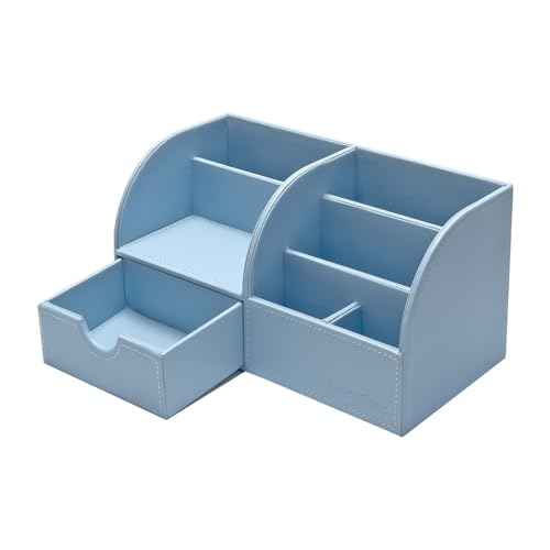 UnionBasic Desk Organizer Leather Pen Holder Storage Box, Black C712