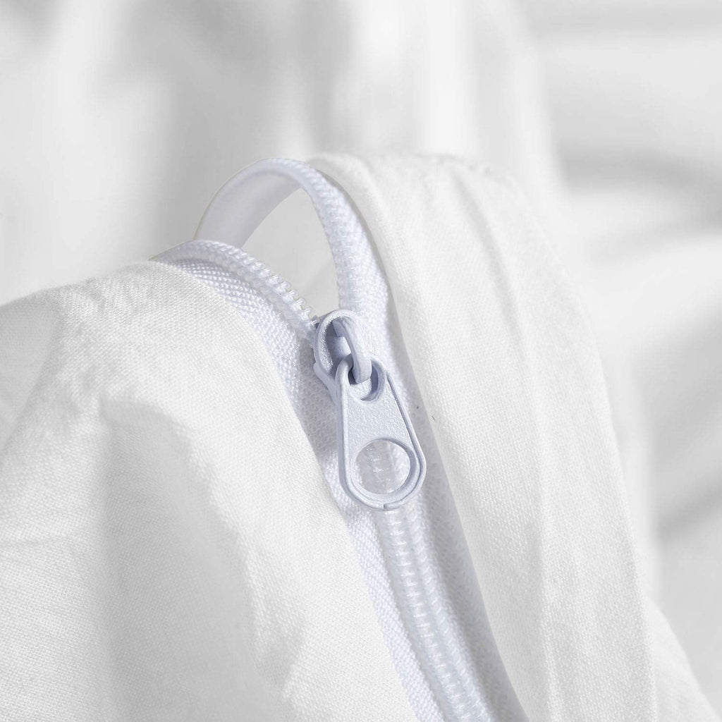 Egyptian Luxury Bed Sheet Set 1500 Hotel Collection Queen White/Gold R2295