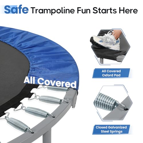 BCAN Foldable Mini Trampoline with Adjustable Foam Handle for Adults O541845