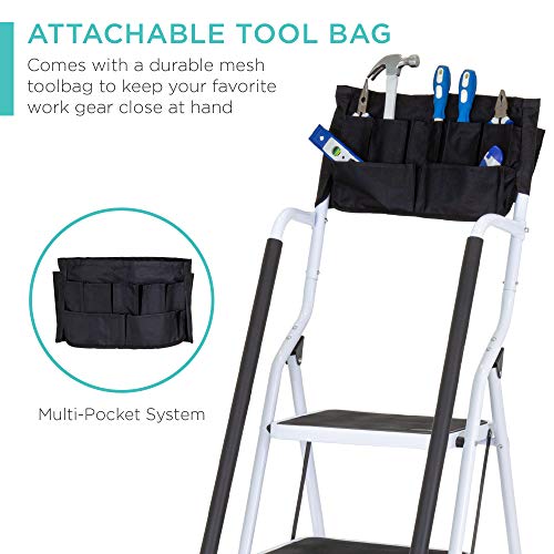 Best Choice Products 4-Step Folding Ladder with Padded Hand Grips O490