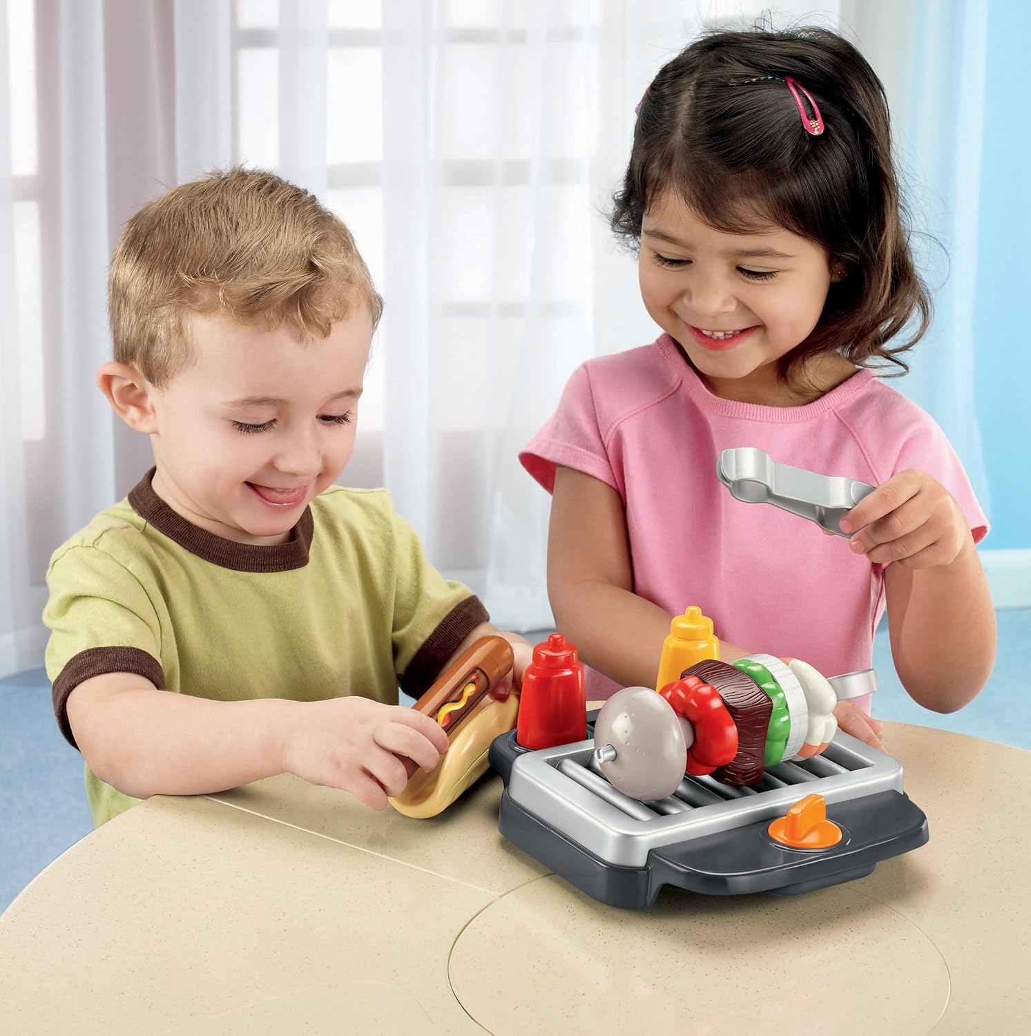 Fisher-Price Servin' Surprises Barbeque Grill Play Food Set P838