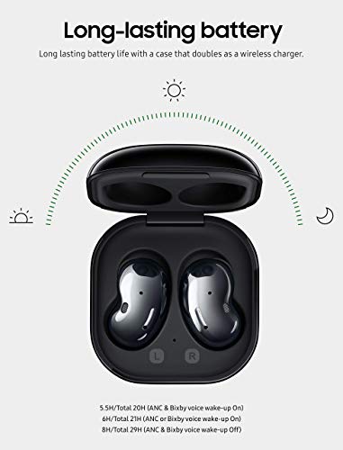 SAMSUNG Galaxy Buds Live True Wireless Earbuds, Active Noise Cancelling, Mystic Black H837