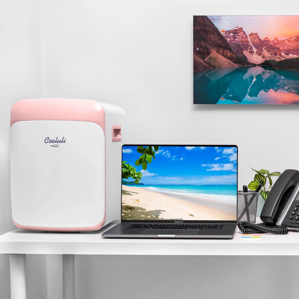 Cooluli Classic Pink 15 Liter Portable Cooler Warmer Mini Fridge G965