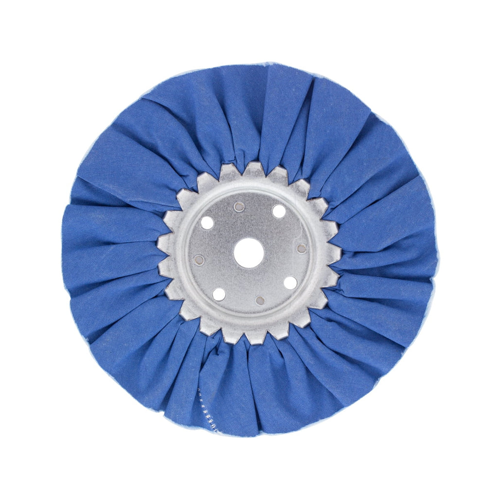 6" Blue Treated Airway Buff - 5/8" & 1/2" Arbor Y8285