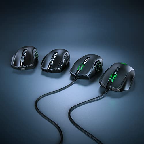 Razer Naga V2 Pro Wireless Gaming Mouse with Interchangeable Side Plate, 20K DPI Optical Sensor, Chroma RGB X512