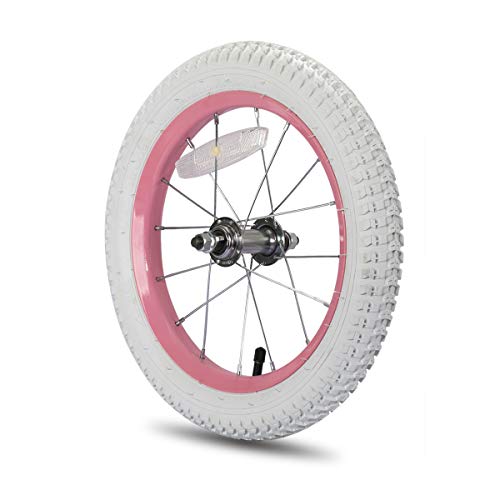 JOYSTAR 12-18 Inch Kids Bike Front Wheels Replacement with Solid Rubber Tire G4647