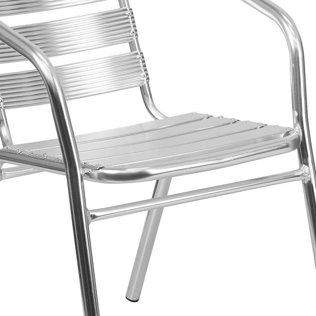 EMMA + OLIVER Heavy Duty Aluminum Stack Chair Z14307