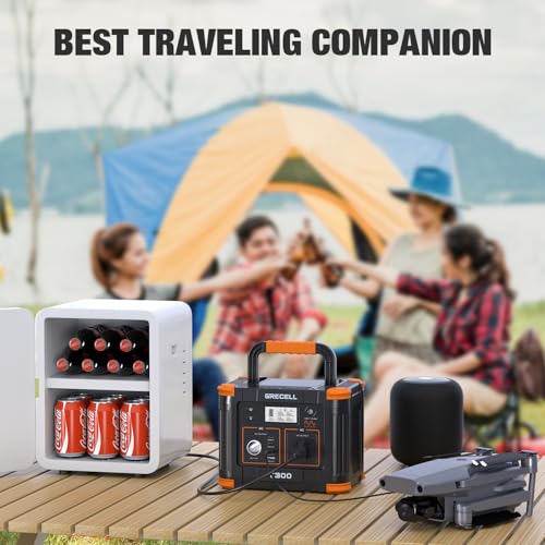 GRECELL 300W Portable Power Station, 230Wh Solar Generator with USB-C PD M376989