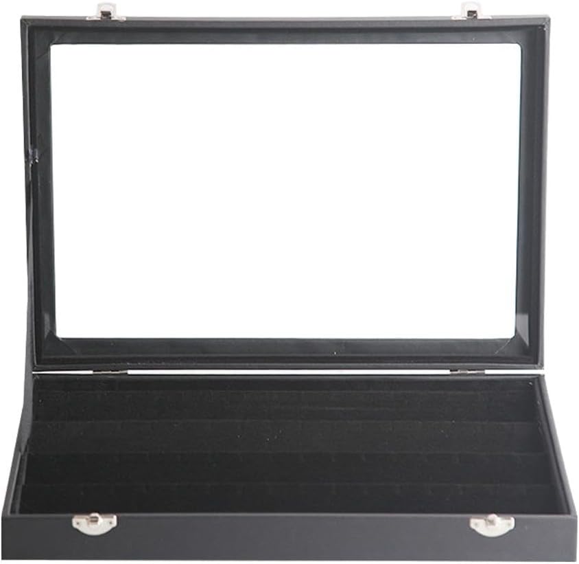 Sunglass Storage Organizer,Sunglass Glasses Display Case Organizer,8 Slot Sunglasses Case with Clear Lid,Stylish Case Holder Displays Your Glasses Lockable for Women Men