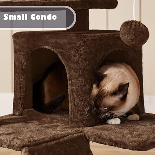 Yaheetech 54in Cat Tree Tower Condo Furniture with Scratch Post Y196