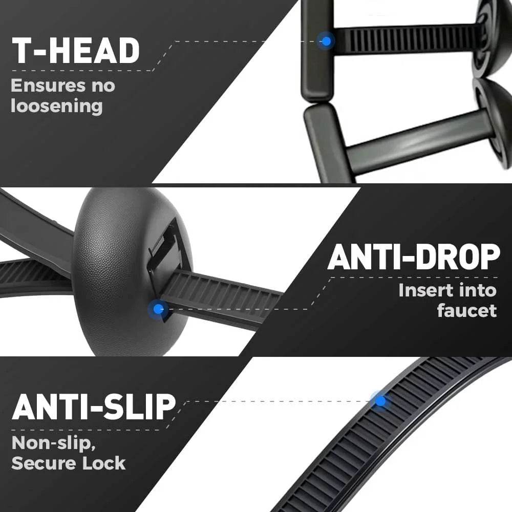 Nylon Universal Cable Tie Buckle, Heavy Duty Self-Locking R1383