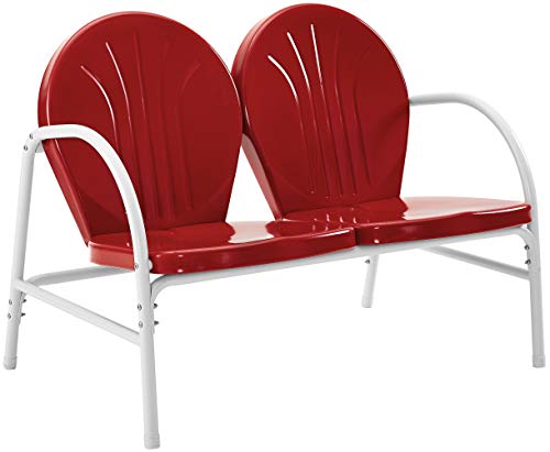 Crosley Furniture Griffith 2-Piece Metal Outdoor Conversation Set with Table and Loveseat V8408