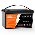12V 100Ah LiFePO4 Battery, 12V Deep Cycle Rechargeable Lithium Iron Phosphate Rechargeable Battery with BMS perfect for Solar, Marine, RV, Outdoor Camping, Home Energy Storage