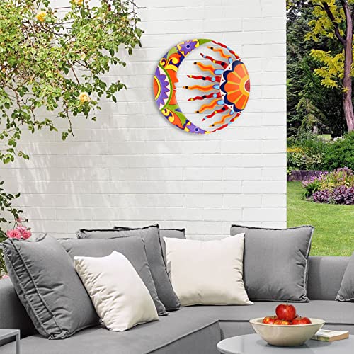 JOHOO 16.5" Metal Hummingbird Wall Art Decor, Handcrafted Talavera Style G4710