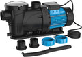 in/Above Ground Pool Pump,2HP with 6950 GPH Swimming Pool Pump, 115V Single Speed High Flow Powerful Self Priming Pool Pumps with Strainer Basket, Energy Saving, Low Noise