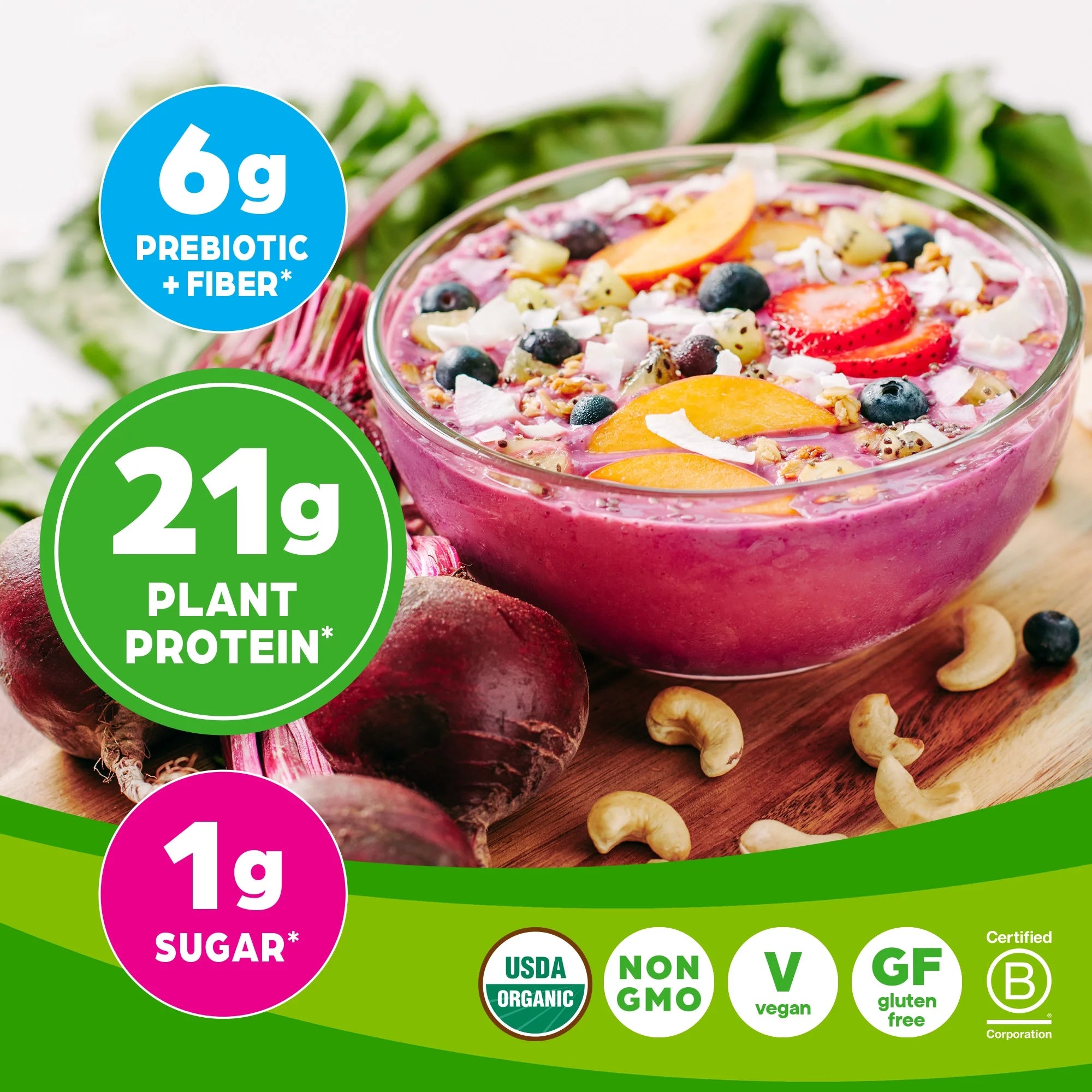 Orgain Organic Vegan Protein & Greens Powder, Vanilla, 1.94lb M81895