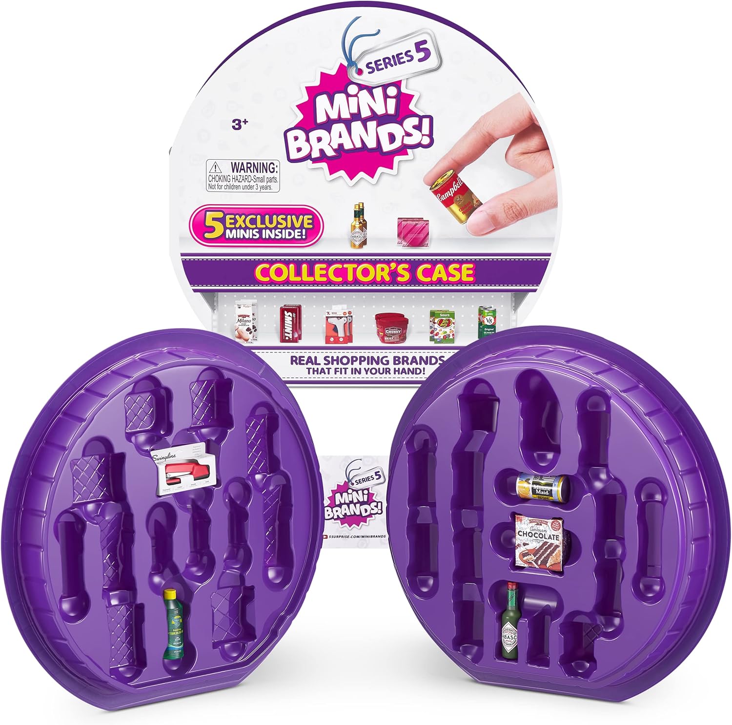 Mini Brands Series 5 Collector's Case by ZURU with 5 Exclusive Minis, Mystery Collectibles Toys Comes Stores up 30 Minis