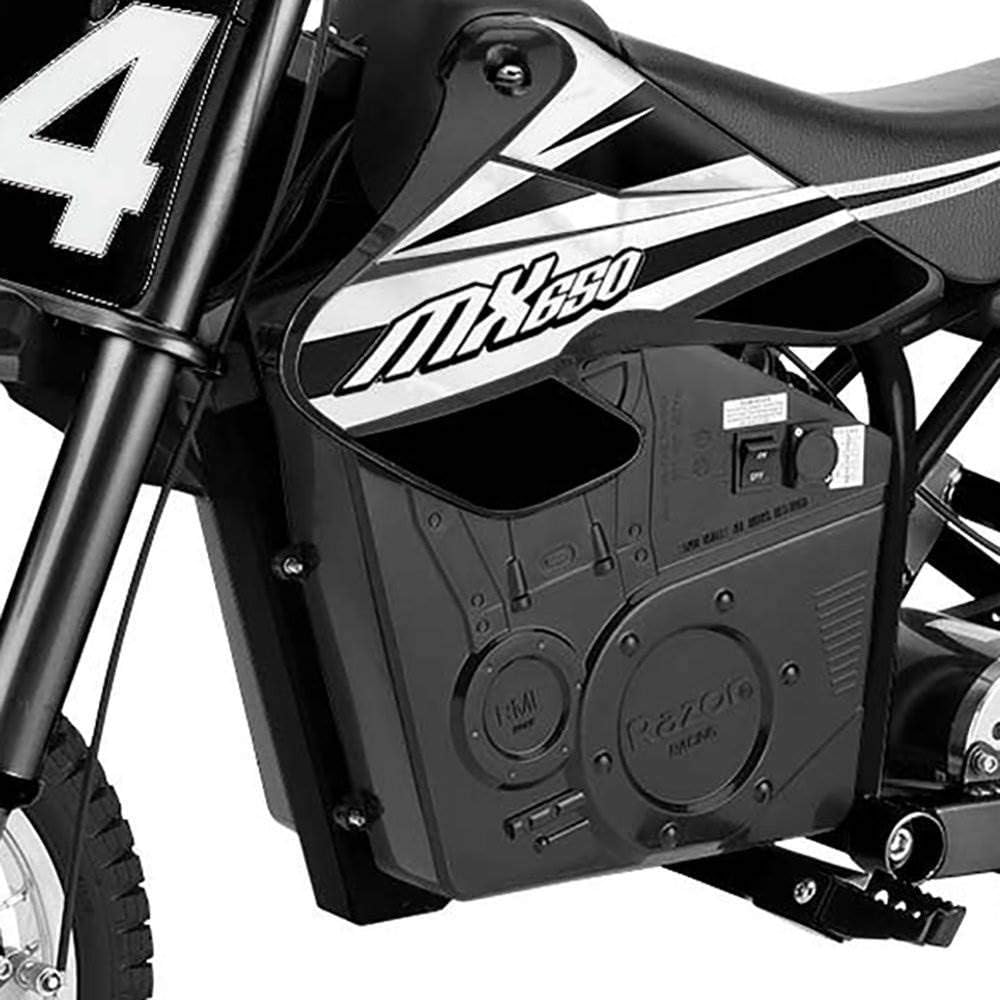 Razor MX650 Electric Dirt Bike, Black (2 Pack) E445