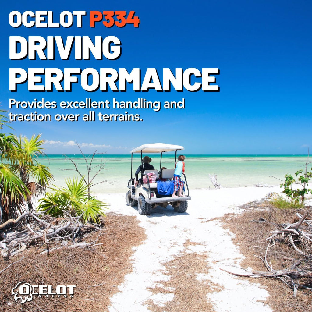 Ocelot P334 22x11-10 All Terrain Golf Cart Tires, 4-Ply J116
