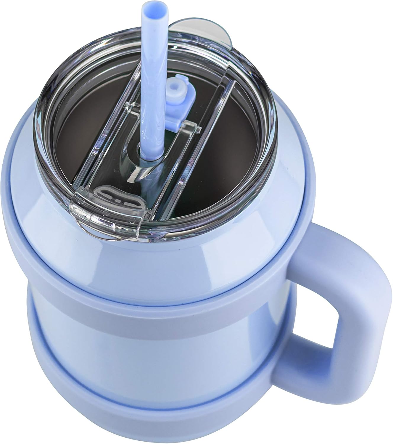REDUCE 50 oz Stainless Steel Tumbler with Handle and Straw, Glacier U449923