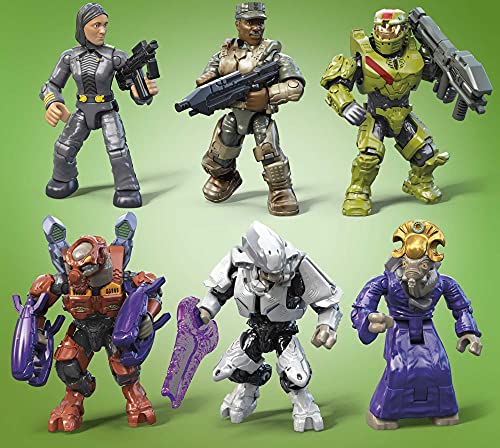 MEGA Halo Action Figure Building Toys Set, 20th Anniversary Collector Pack, 352 Pieces S3177