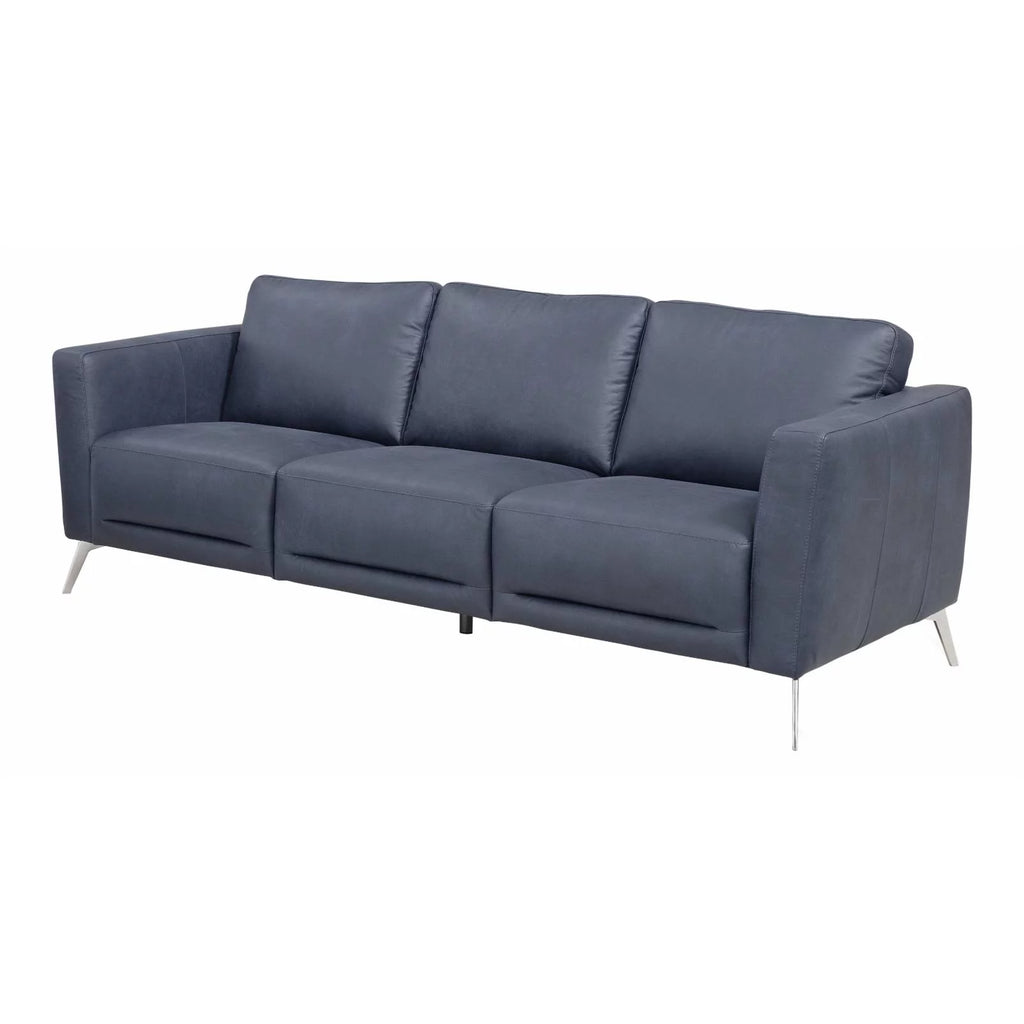 Astonic LV00212 Blue Leather Sofa R687952