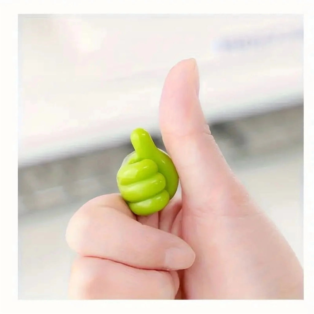 10Pcs Silicone Thumb Wall Hook Adhesive Cable Clip Key Hanger J3910