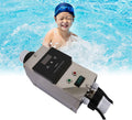 Swimming Pool Heat Pump, Electric Swimming Pool Heater Built-in Circulating Water Pump Control System for Above Ground Pools, up to 2000gallons, Max Output 12000BTU/hr,110V/60Hz No Plug