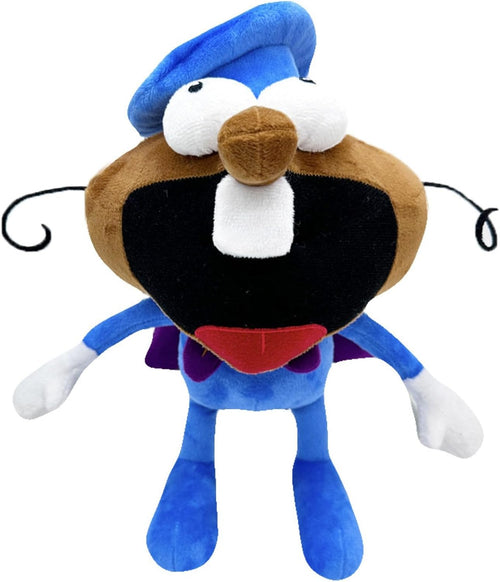 New Pizza Tower Plush Toy,10”Blue Pizza Tower-Chef Noise Plush for Kids' Room Decor, Gift for Animation Fans and Kids Birthday
