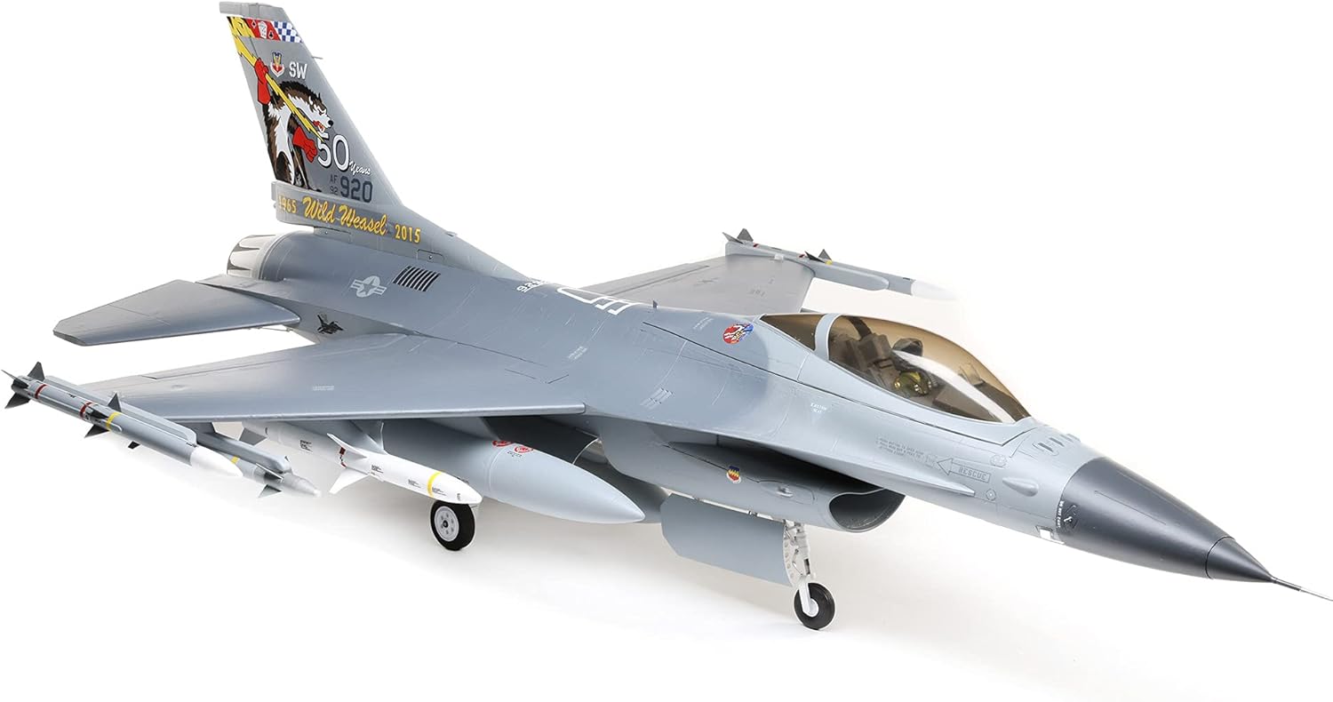 E-flite RC Airplane F-16 Falcon 80mm EDF Jet BNF Basic A14254