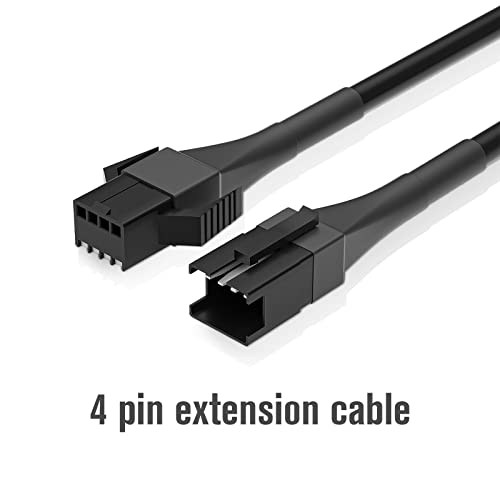 Rock Light Extension Wire 2 PCS 47 Inch 4 Pin LED Cable for Car Truck UTV ATV SUV F3684