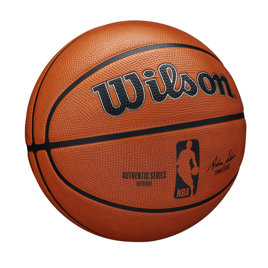 Wilson NBA Authentic Outdoor Basketball, Brown, 29.5 in W549