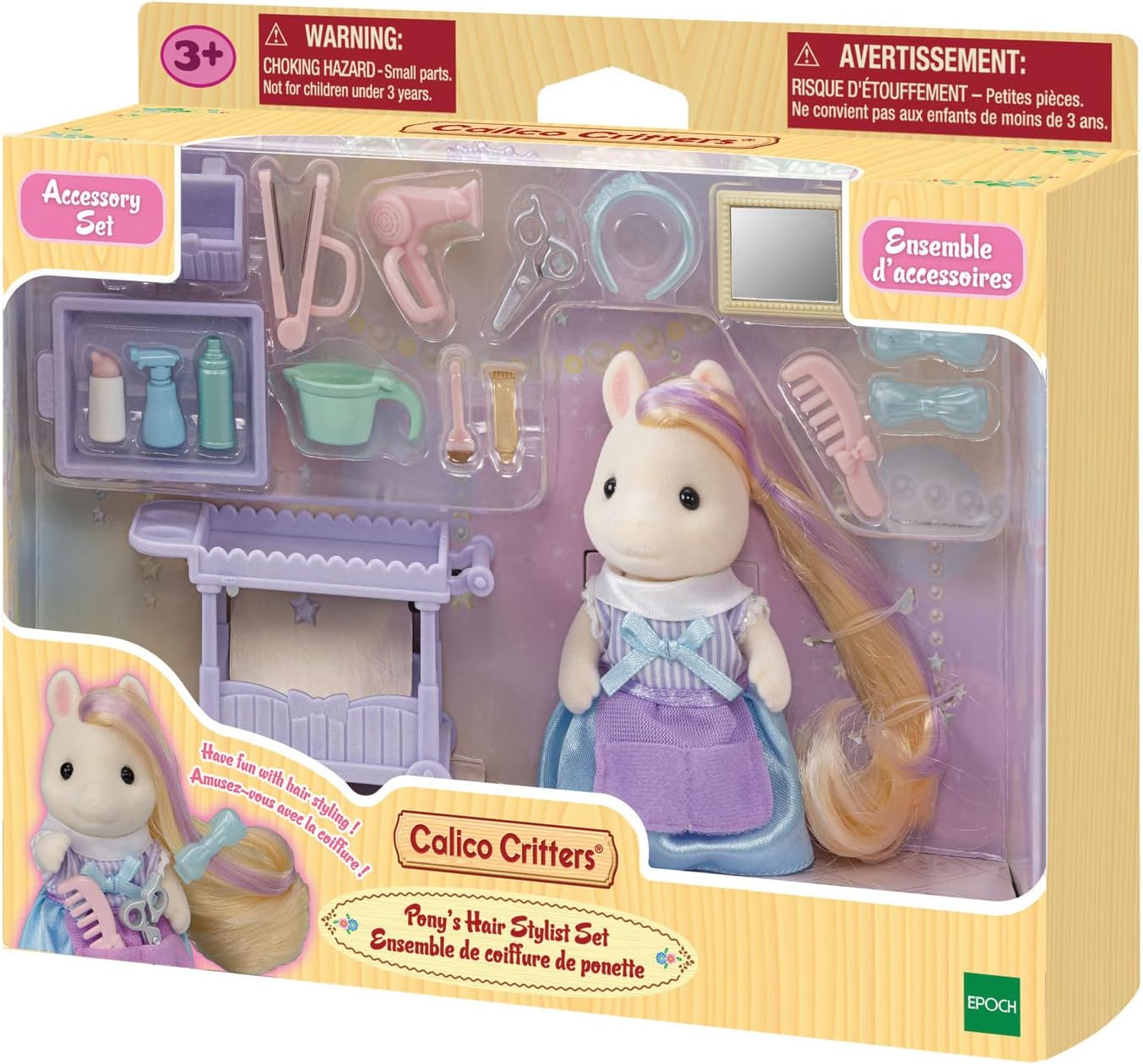 Calico Critters Pony's Hair Stylist Set Dollhouse Playset I829216