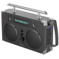 Bumpboxx Bluetooth Boombox Ultra | Retro Boombox with Bluetooth Speaker | includes Rechargeable Lithium Battery and Carrying Strap | Easy to Carry | NYC Graffiti
