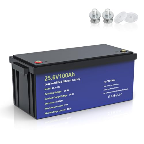 12.8V 280Ah Lithium LiFePO4 Battery,6000+ Deep Cycles Rechargeable Battery12V & Reliable Power for Solar, RV, Marine, Home Energy Storage, Off-Grid Applications & Built-in 100A BMS