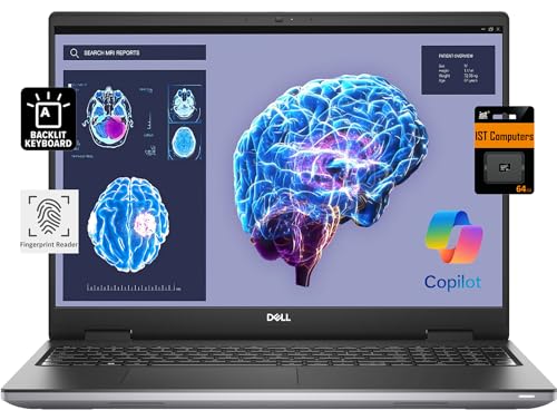 Dell Precision 7000 7670 Mobile Workstation (NVIDIA RTX A2000 8GB GPU, 16" FHD+, Intel 16-Core i9-12950HX, 64GB DDR5, 2TB SSD), Laptop for Business, Designer, Architect, Win 11 Pro, 3-YR WRT, Grey
