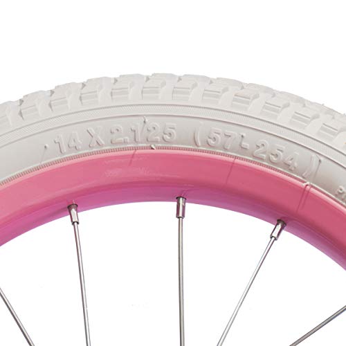JOYSTAR 12-18 Inch Kids Bike Front Wheels Replacement with Solid Rubber Tire G4647