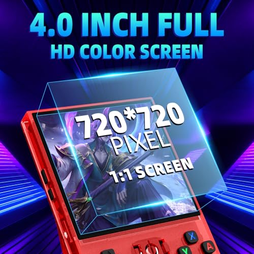 R36MAX Retro Handheld Game Console 64GB Preloaded Portable Emulator with 4.0-in HD IPS Screen E294502