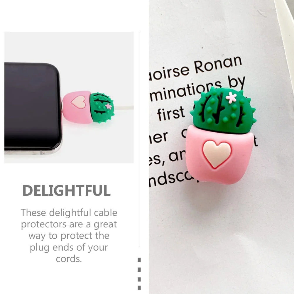 Phone Charging Cord Protector Cactus Cover Set of 3 V373246