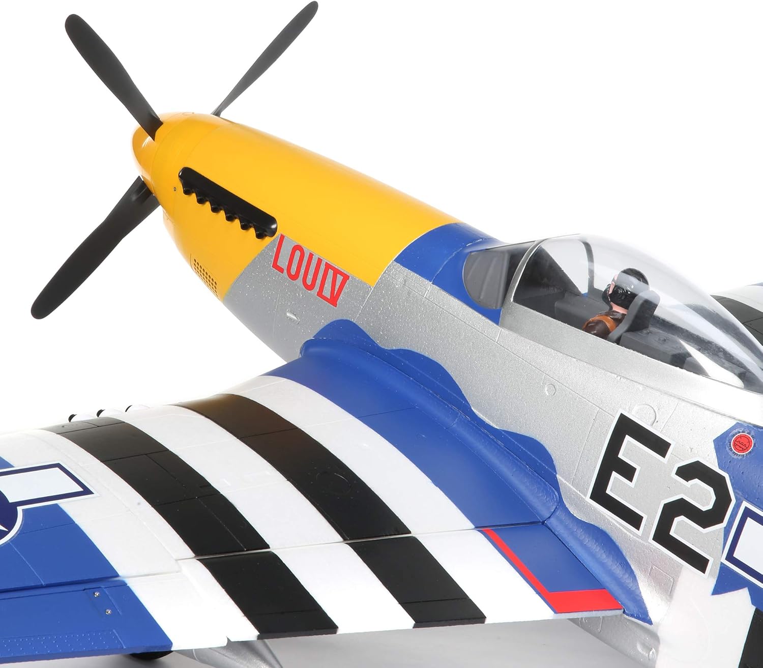 E-flite RC Airplane P-51D Mustang 1.5m BNF Basic with Battery T2101