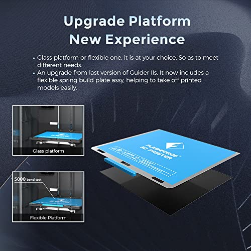 FlashForge Guider II Large-Format 3D Printer, FDM, 120℃ Heated Bed E877686
