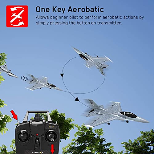 VOLANTEXRC 4CH RC Airplane F-16 Fighting Falcon Ready to Fly with Xpilot Stabilizer C4428