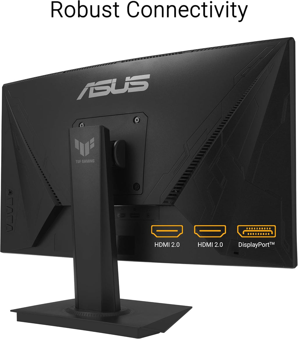 ASUS TUF Gaming 24" Curved Monitor VG24VQER – FHD, 180Hz, 1ms, FreeSync Y41145